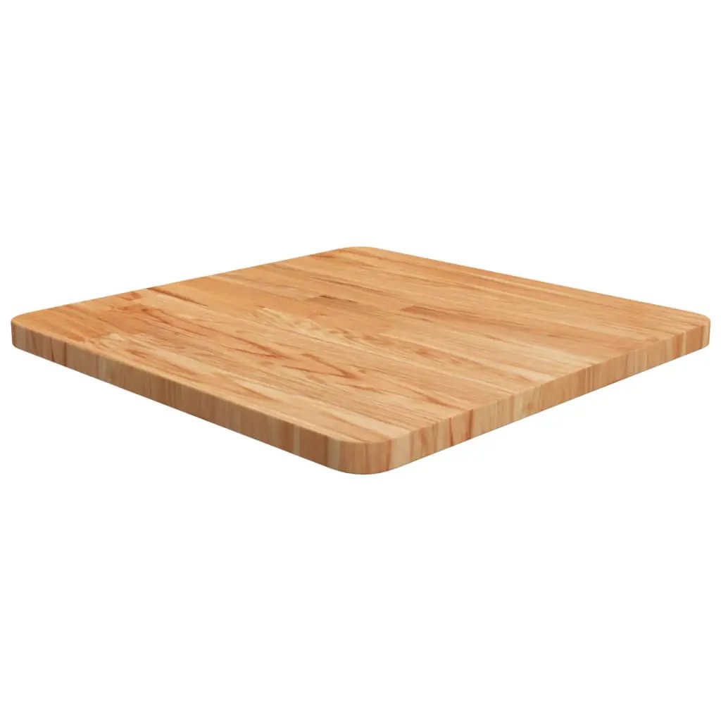 Tischplatte Quadratisch aus behandelter Eiche, hellbraun, 50x50x2,5 cm vidaXL