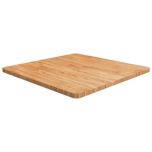 Tischplatte Quadratisch, hellbraun, Behandelte Eiche, 70x70x2,5 cm, vidaXL