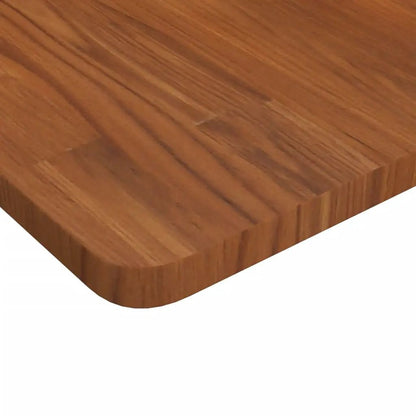 Tischplatte quadratisch Dunkelbraun, Eiche, 40×40×2,5 cm, behandelt