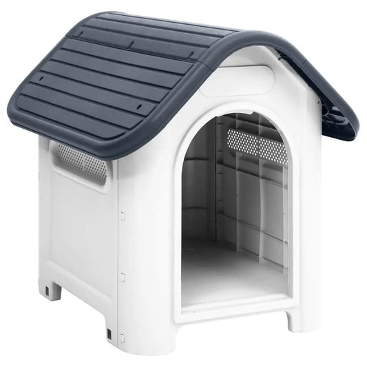 Hundehütte vidaXL Grau 59x75x66 cm Polypropylen