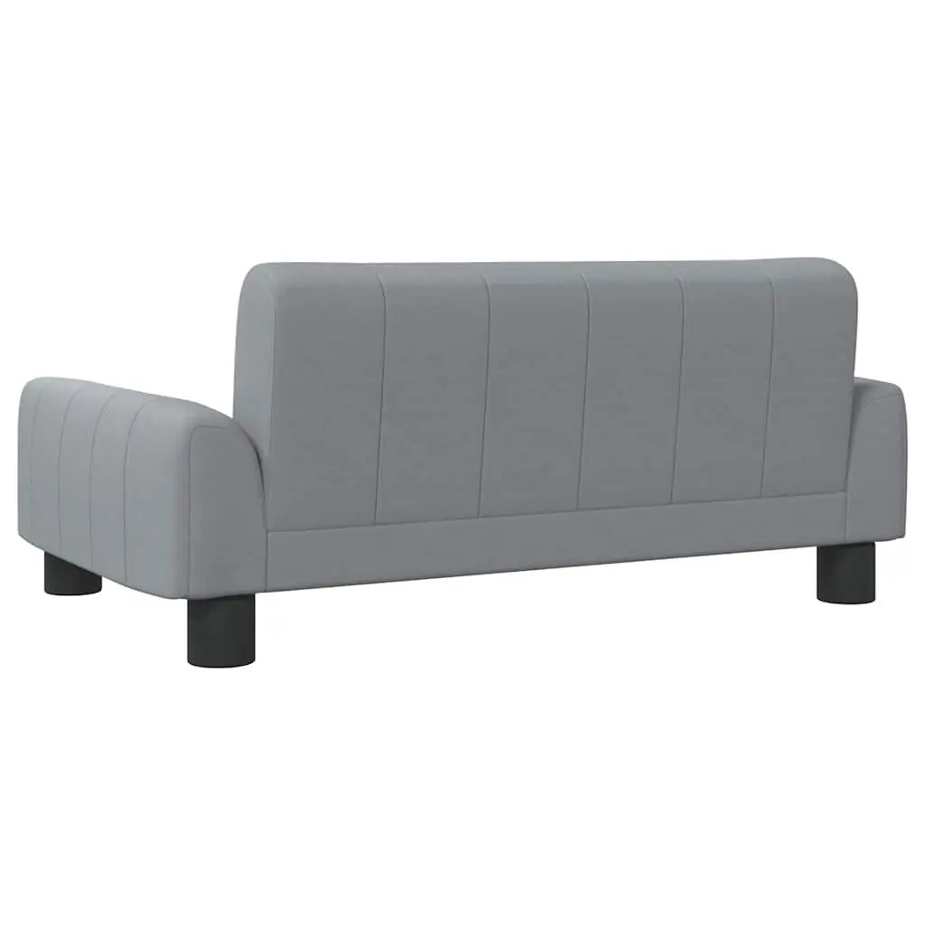 Hundebett Hellgrau 70x45x30 cm Stoff von vidaXL, gepolstert