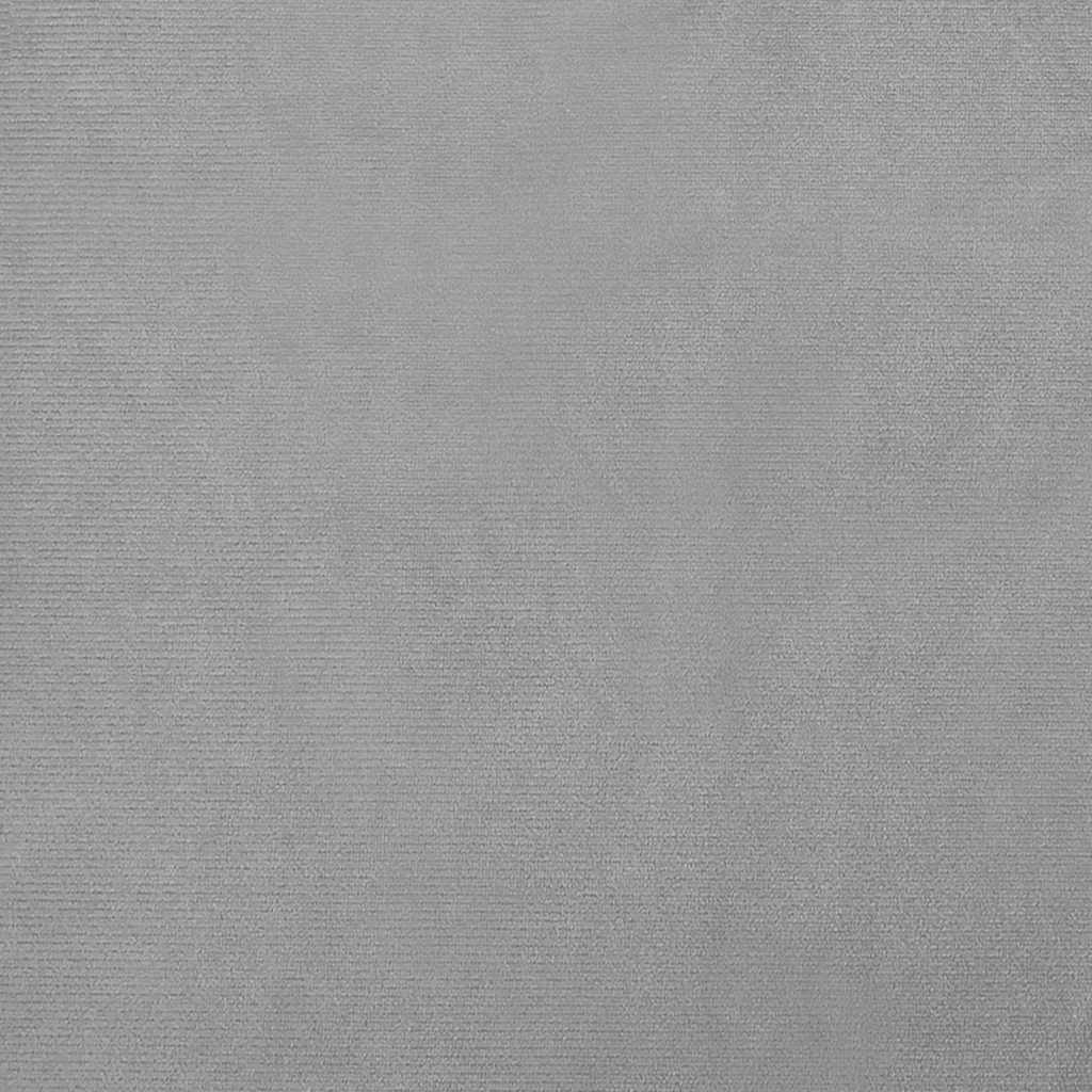 Hundebett Hellgrau Samt 80x45x30 cm aus Samtstoff – Hundebetten