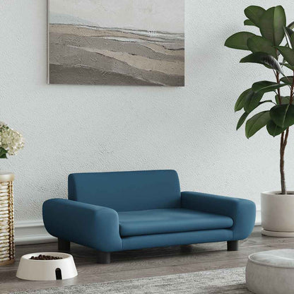 Sofa Blau Samt 70x45x33 cm im modernen Wohnzimmer, stilvoll