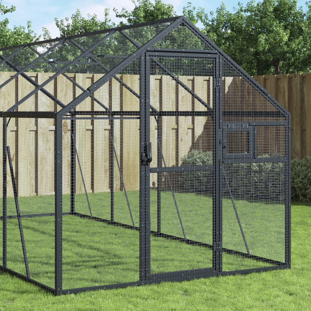 Voliere N 1,79X2X1,85 M Aluminium