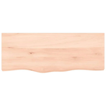 Tischplatte 100x40x2 cm aus Massivholz Eiche unbehandelt von vidaXL