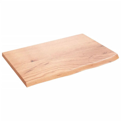 Tischplatte aus Massivholz Eiche, hellbraun, 60x40x2 cm, vidaXL, behandelt