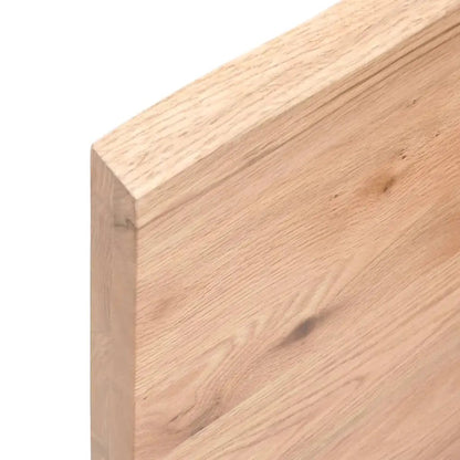 Tischplatte Hellbraun aus Massivholz Eiche, 60x50 cm, 2–4 cm stark, vidaXL