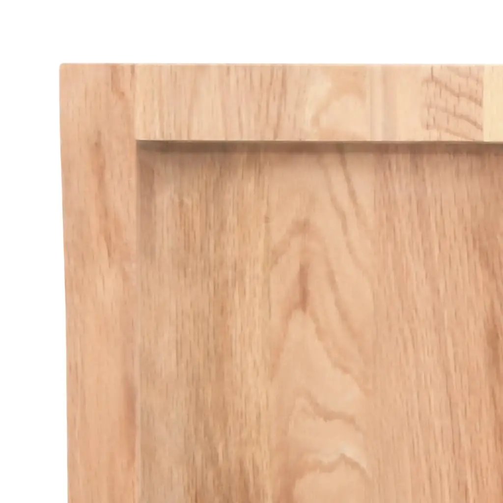 Tischplatte aus Massivholz Eiche, hellbraun, 100x40x(2-4) cm, vidaXL