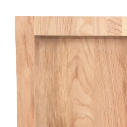 Tischplatte aus Massivholz Eiche, hellbraun, 100x40x(2-4) cm, vidaXL