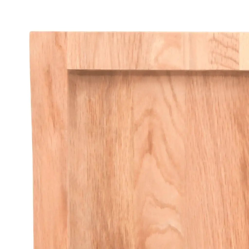 Tischplatte Hellbraun aus Massivholz Eiche, 140x60 cm, 2-4 cm Dicke, vidaXL