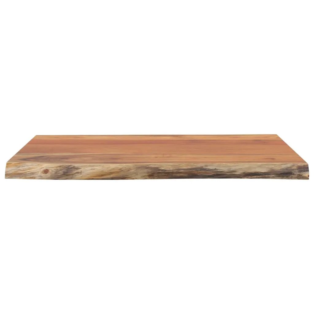 Tischplatte aus Akazie, massives Holz, rechteckig mit Baumkante, 40x40 cm, 2,5 cm stark, vidaXL