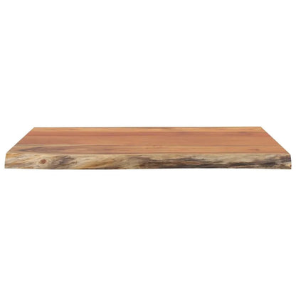 Tischplatte aus Akazie, massives Holz, rechteckig mit Baumkante, 40x40 cm, 2,5 cm stark, vidaXL