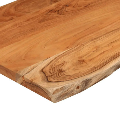 Tischplatte Massivholz Akazie, 40×40 cm, 2,5 cm stark, Baumkante, vidaXL