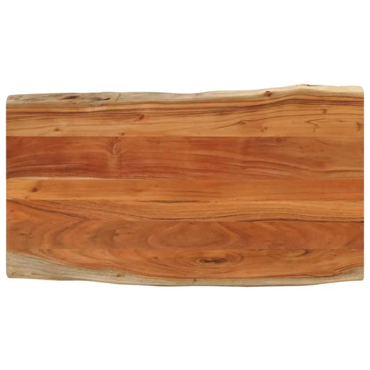 Tischplatte aus Massivholz Akazie 100x60x2,5 cm mit Baumkante vidaXL