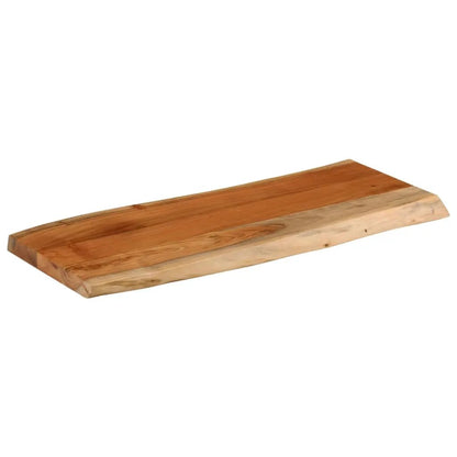 Tischplatte vidaXL aus Akazie mit Baumkante, 100x40x3,8 cm, Massivholz