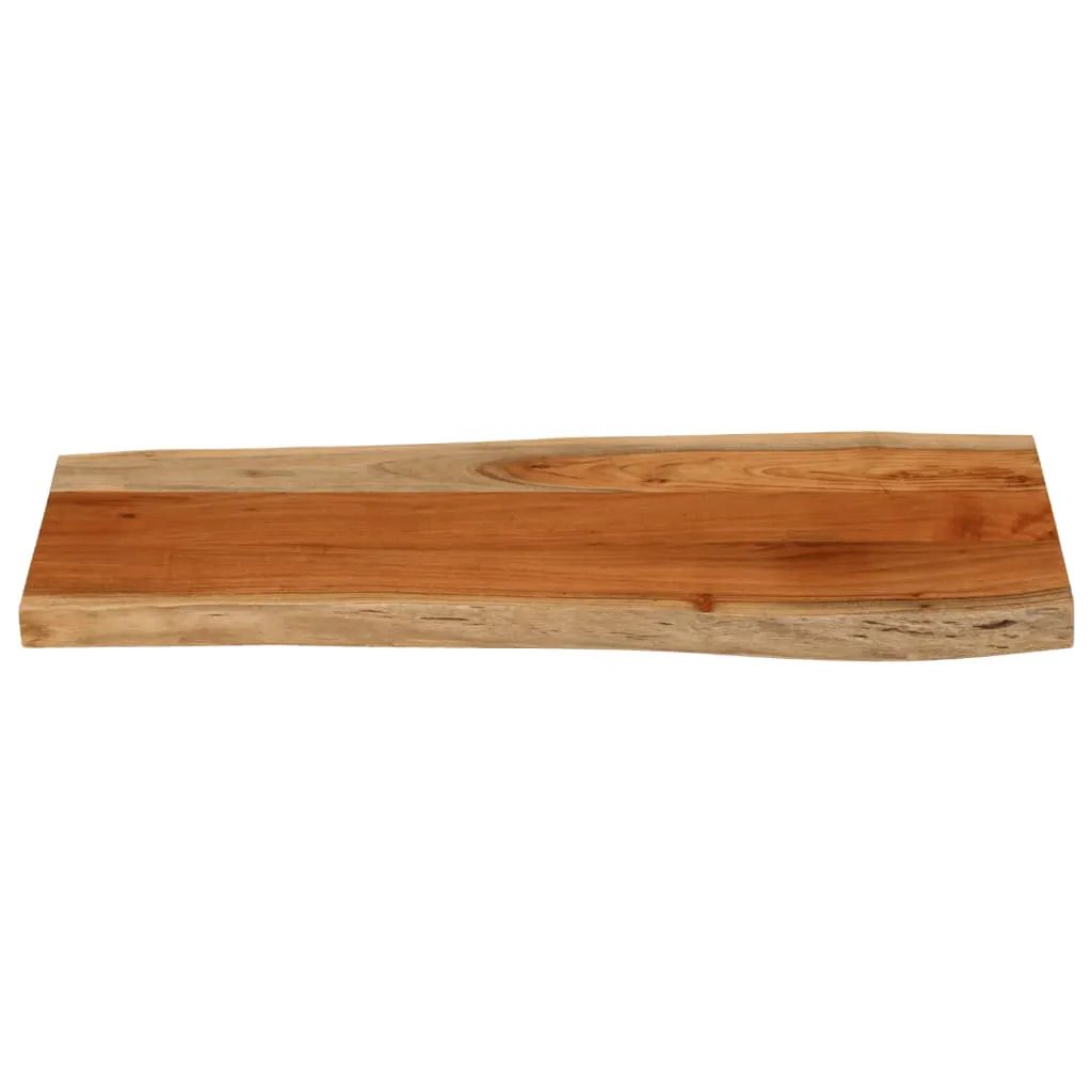 Tischplatte aus Akazie Massivholz mit Baumkante, 100x40x3,8 cm, vidaXL