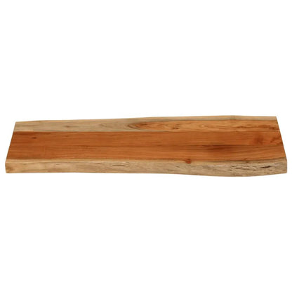 Tischplatte aus Akazie Massivholz mit Baumkante, 100x40x3,8 cm, vidaXL