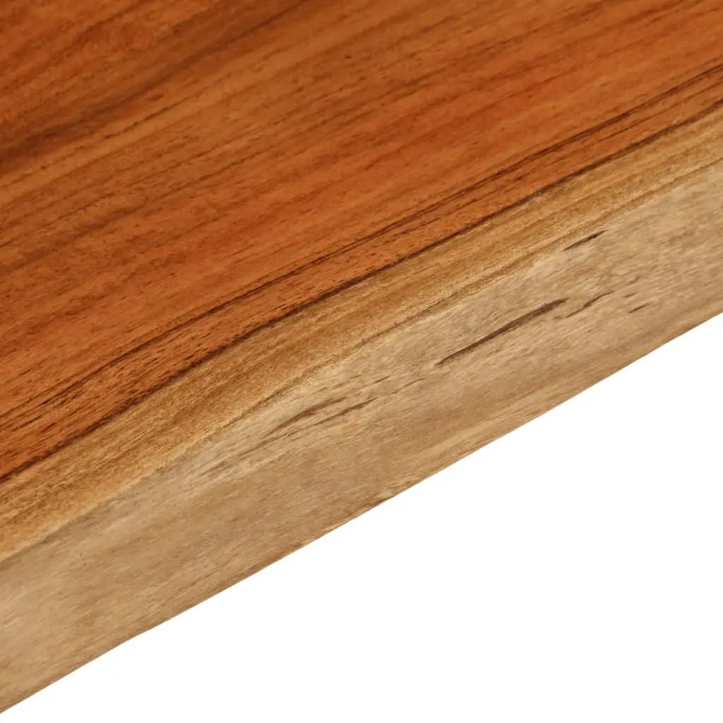 Tischplatte aus Akazie massiv, rechteckig 100x40x3,8 cm mit Baumkante – vidaXL