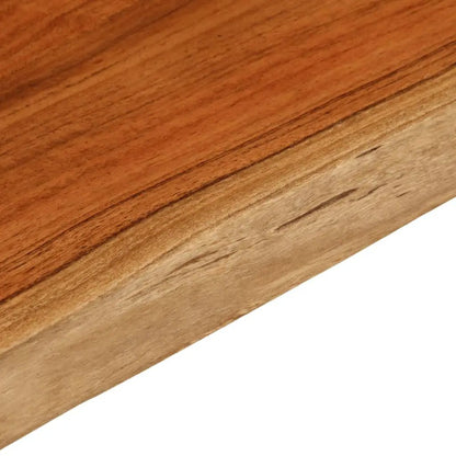 Tischplatte aus Akazie massiv, rechteckig 100x40x3,8 cm mit Baumkante – vidaXL