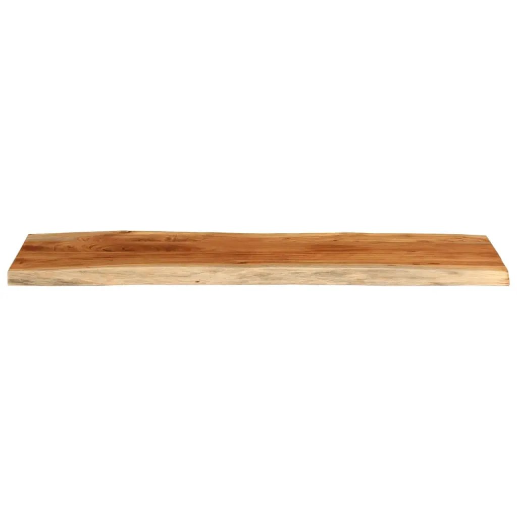 Tischplatte aus Akazie Massivholz, 110x40x3,8 cm, rechteckig mit Baumkante, vidaXL