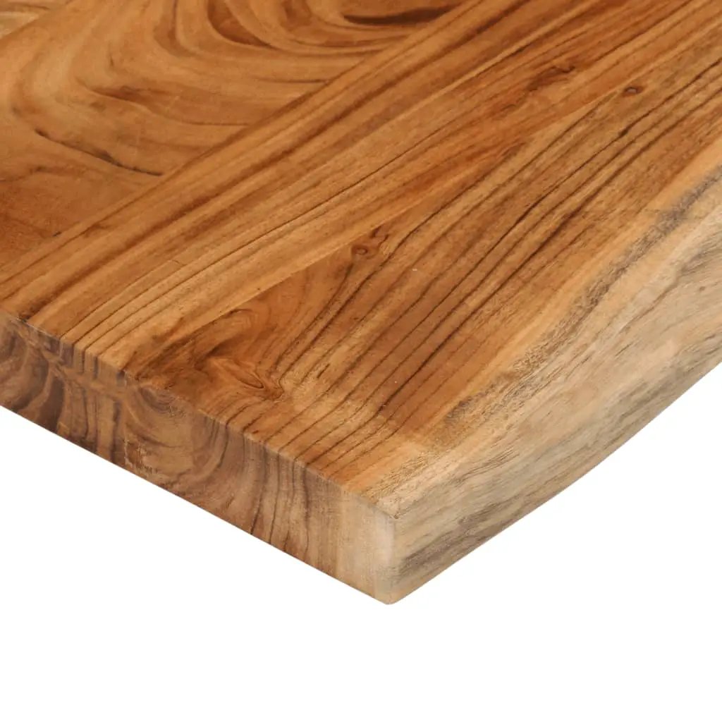 Tischplatte 110x40x3,8 cm rechteckig Massivholz Akazie Baumkante vidaXL