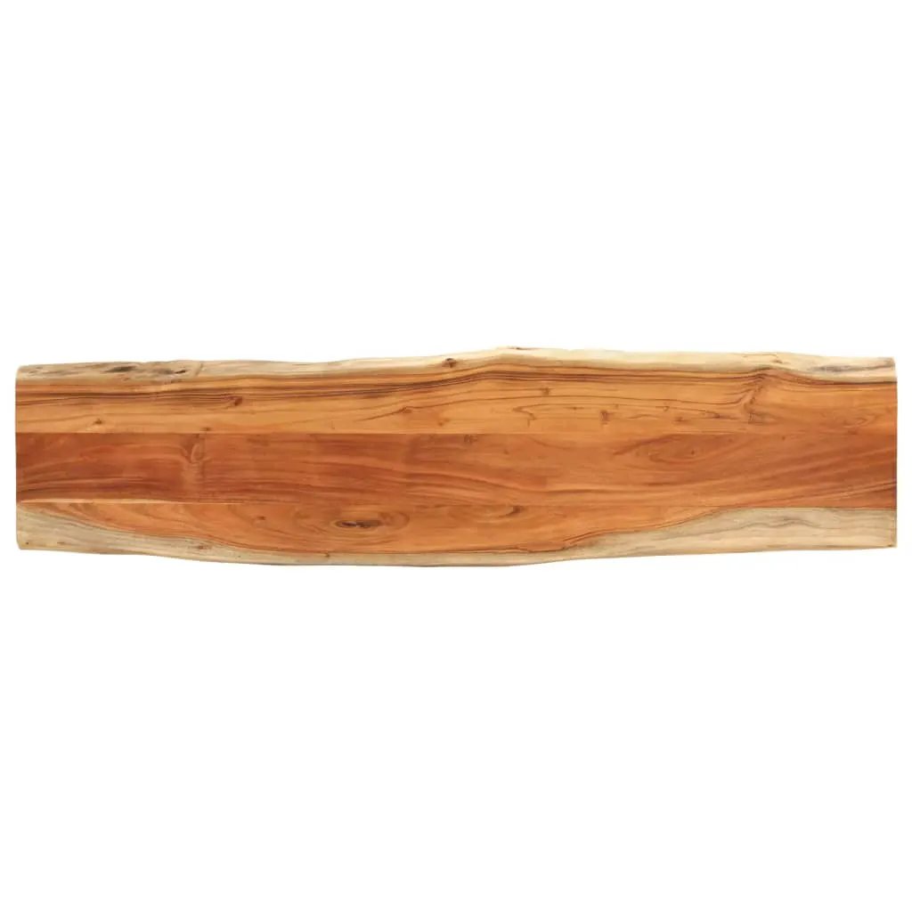 Tischplatte Akazie Baumkante 160x40x3,8 cm aus Massivholz