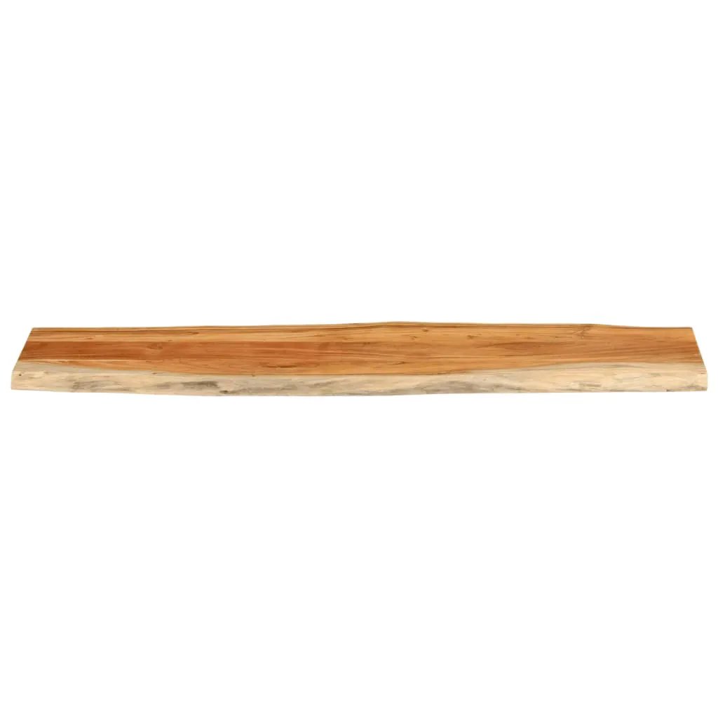 Tischplatte aus Akazie Massivholz mit Baumkante, rechteckig 160×40×3,8 cm, vidaXL