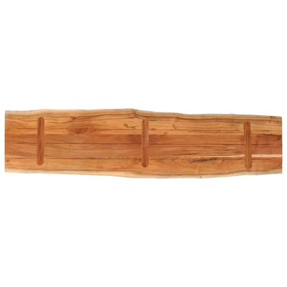 Tischplatte rechteckig 160x40x3,8 cm Akazie Massivholz Baumkante vidaXL