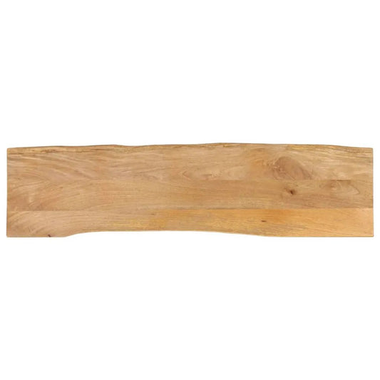 Tischplatte mit Baumkante aus Massivholz Mango, 180x40x2,5 cm, vidaXL