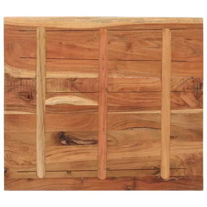 Tischplatte aus Akazie, Massivholz, rechteckig, 90x80 cm, 2,5 cm Dicke