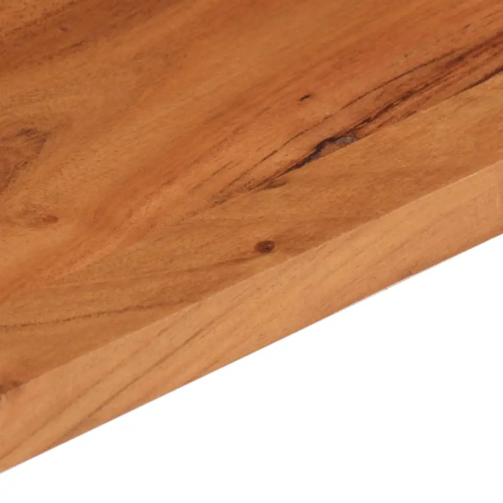 Tischplatte aus Massivholz Akazie, 90x80x2,5 cm, rechteckig, honigbraun