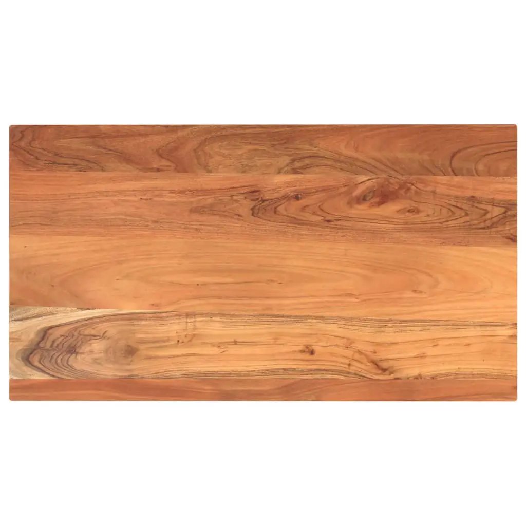 Tischplatte aus Massivholz Akazie, rechteckig 100x70 cm, 3,8 cm Dicke