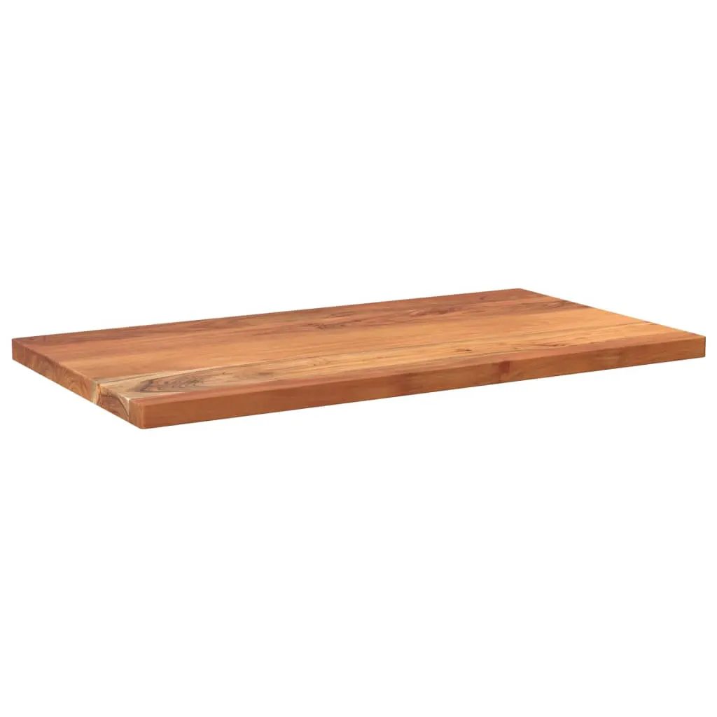 Tischplatte aus Akazie, 100x70 cm, rechteckig, Massivholz, 3,8 cm stark – vidaXL