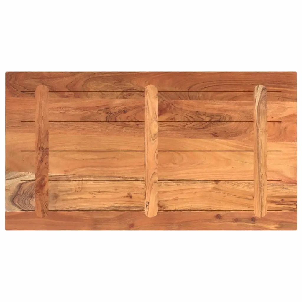 Tischplatte Massivholz Akazie, rechteckig 100x70x3,8 cm