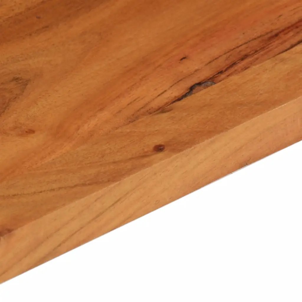 Tischplatte aus Massivholz Akazie, rechteckig, 100x70 cm, 3,8 cm Stärke