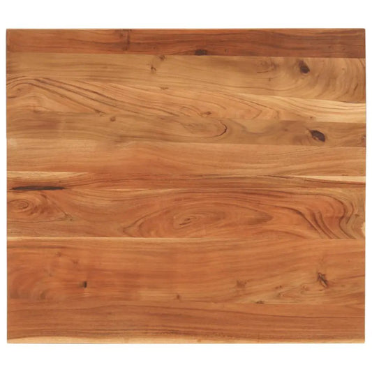 Tischplatte 100x80 cm aus Akazien-Massivholz, 3,8 cm dick, rechteckig, vidaXL