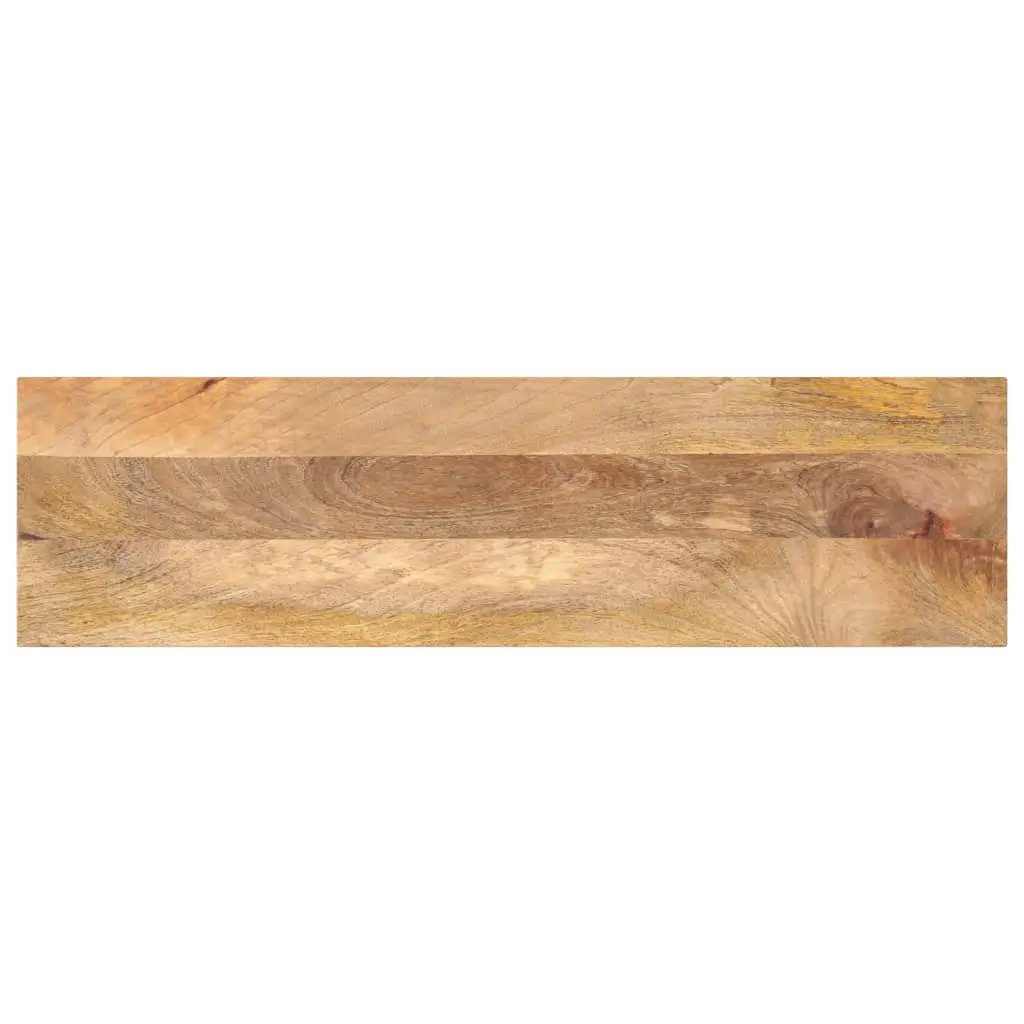 Tischplatte aus Massivholz Mango, rechteckig, 100x40x3,8 cm
