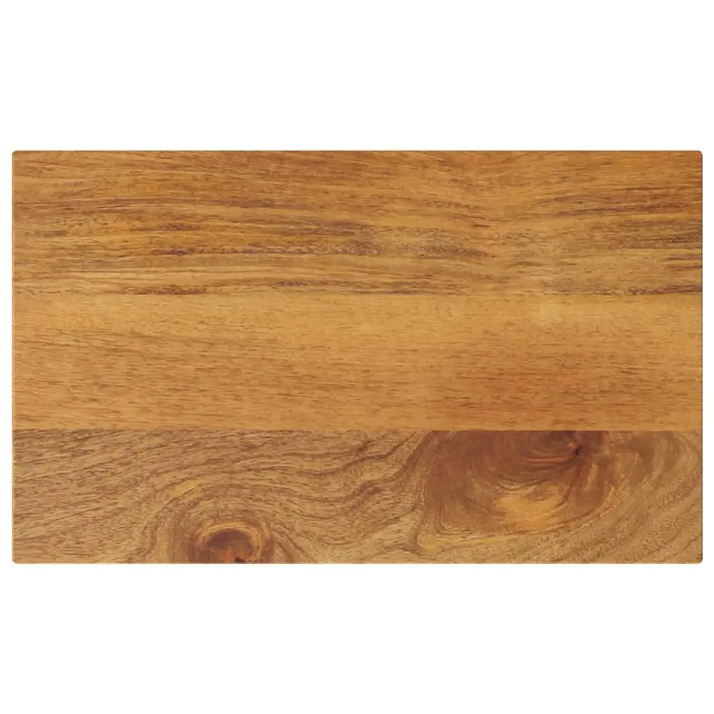 Tischplatte aus Massivholz Mango, rechteckig 60x30x3,8 cm