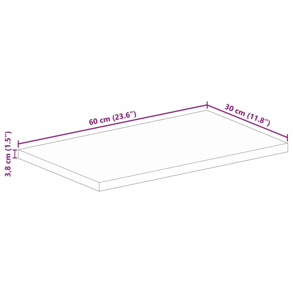 Tischplatte 60x30x3,8 cm Rechteckig aus Massivholz Mango von vidaXL