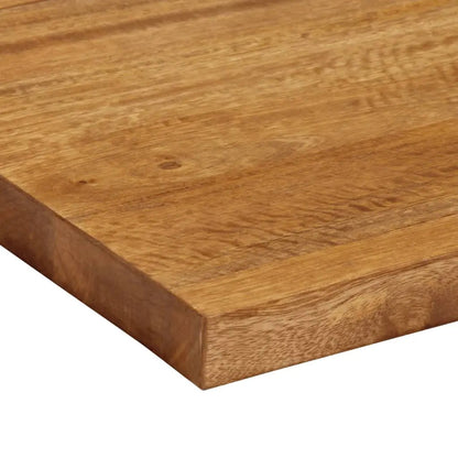 Tischplatte aus Massivholz Mango, rechteckig 100x30x3,8 cm, honigbraun