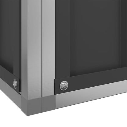 Voliere Mit Erweiterung Silber Stahl