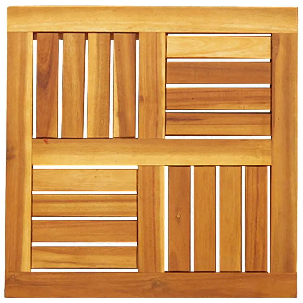 Tischplatte quadratisch 50x50x2 cm aus Massivholz Akazie vidaXL