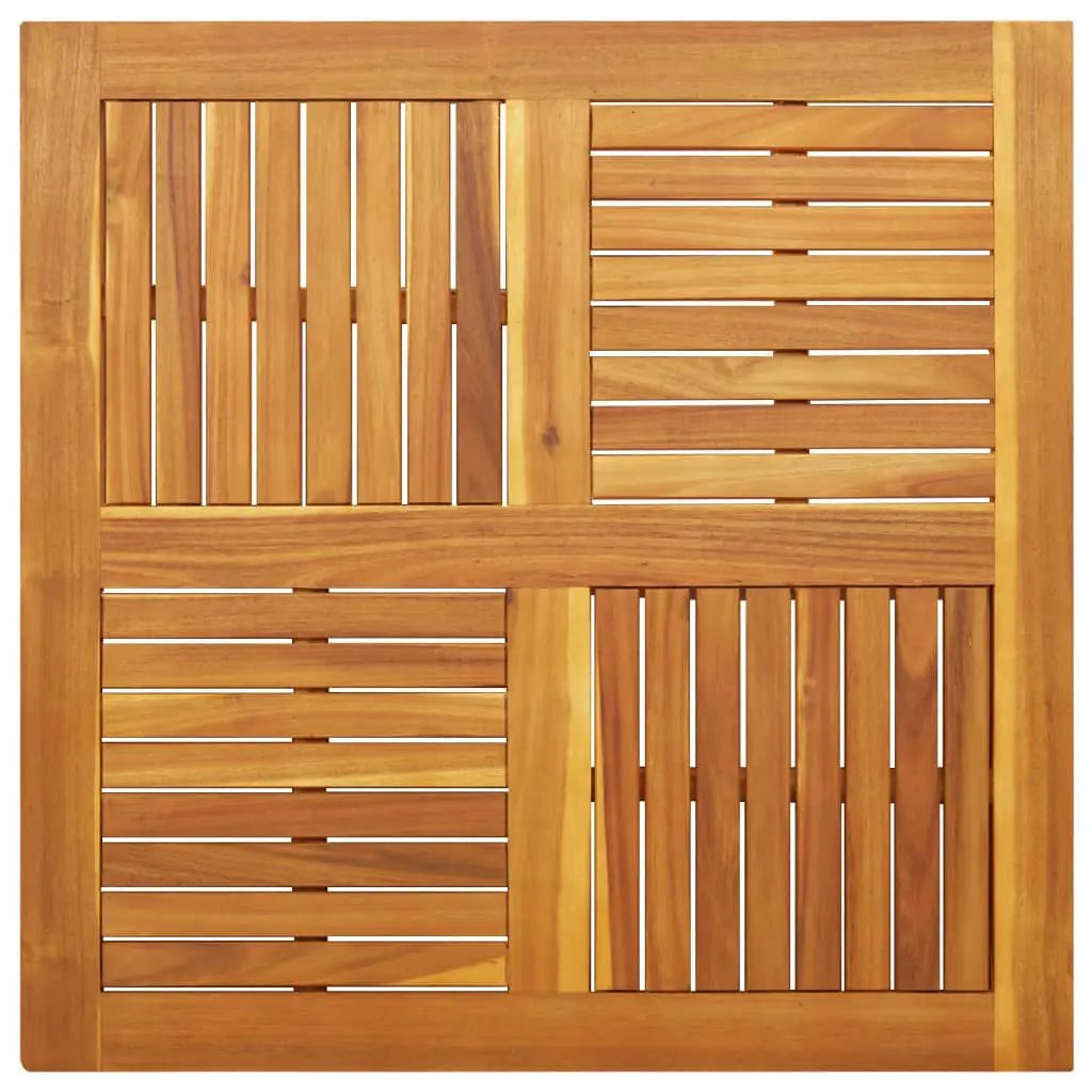 Tischplatte aus Massivholz Akazie, quadratisch 90x90 cm, 2,2 cm Dicke, vidaXL