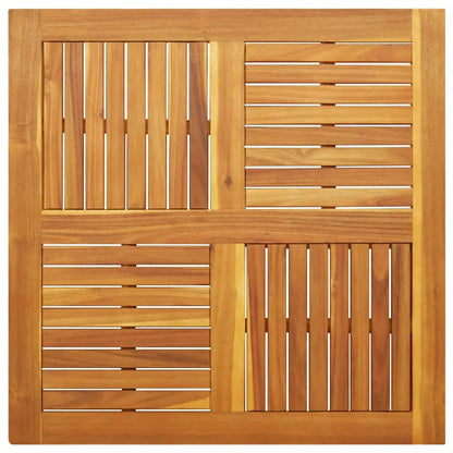 Tischplatte aus Massivholz Akazie, quadratisch 90x90 cm, 2,2 cm Dicke, vidaXL