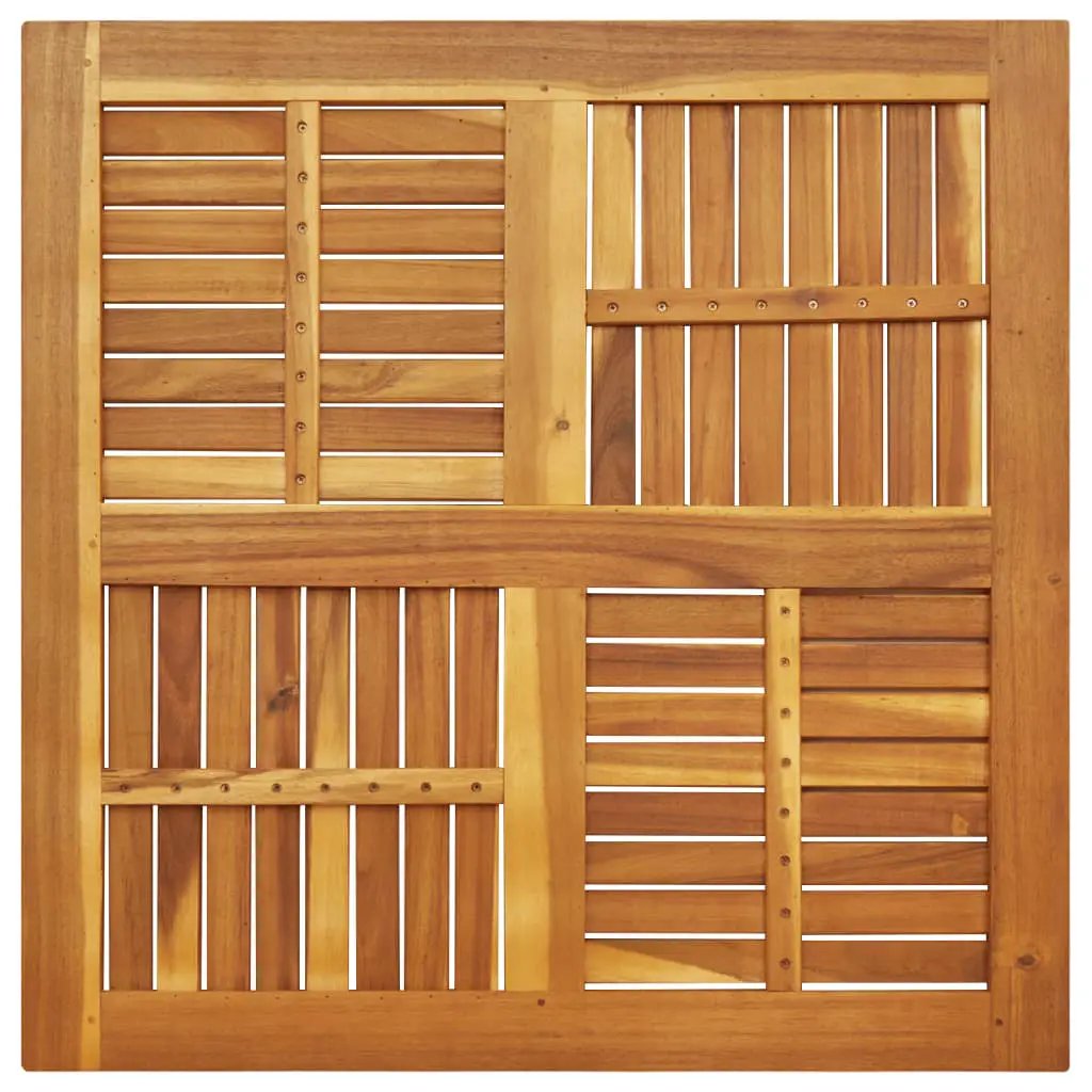 Tischplatte aus Akazien-Massivholz, quadratisch, 90x90 cm, 2,2 cm Dicke – vidaXL