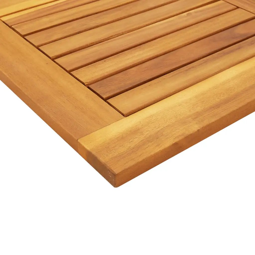 Tischplatte quadratisch 90x90 cm aus Massivholz Akazie, 2,2 cm Dicke