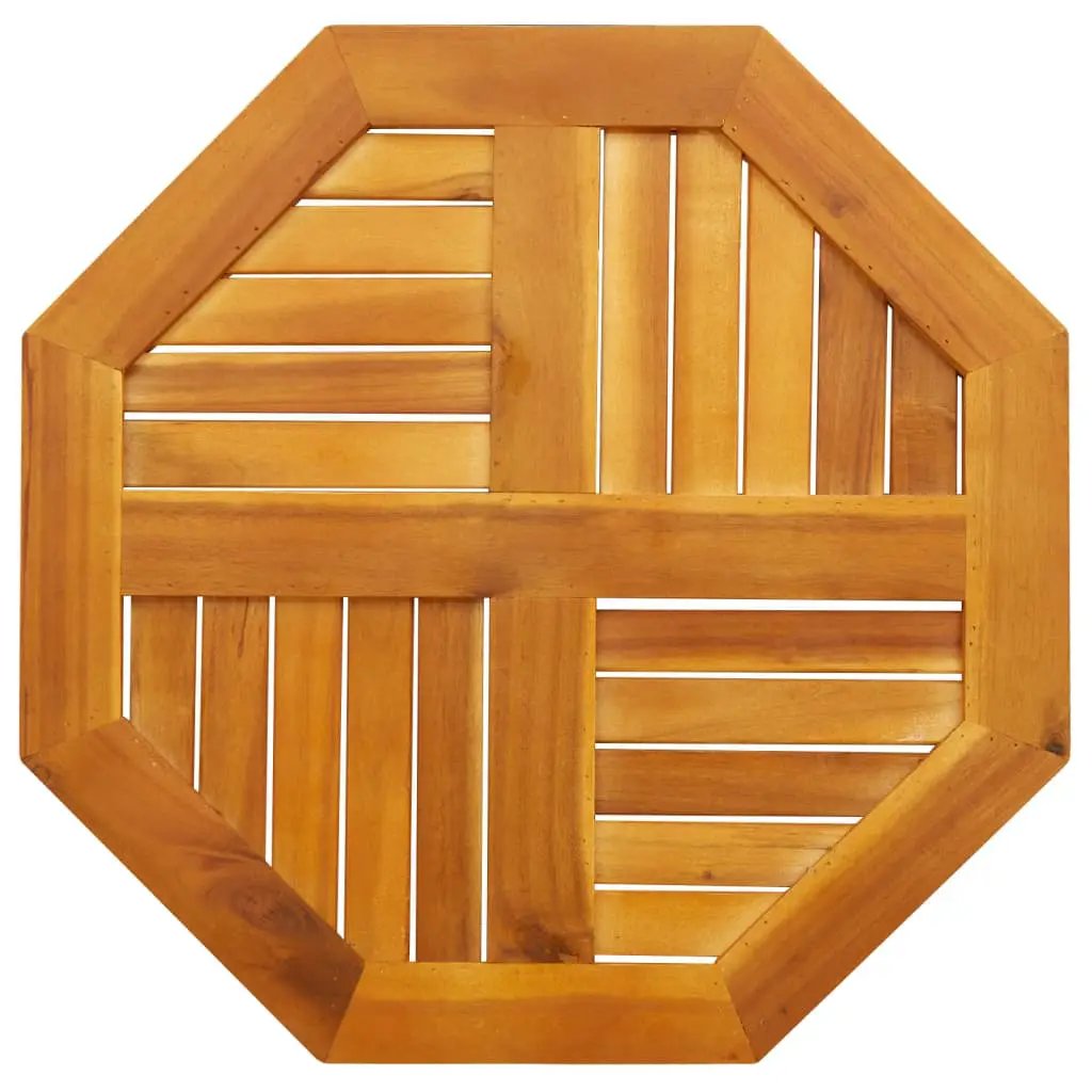 Tischplatte Achteckig 60x60x2 cm aus Massivholz Akazie