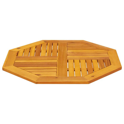 Tischplatte 80x80 cm, 2,2 cm stark, Achteckig aus Massivholz Akazie