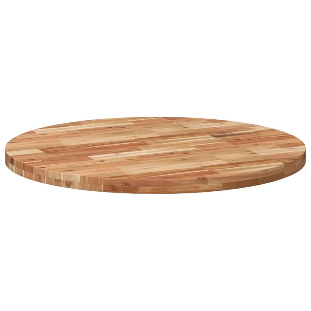 Tischplatte rund Ø90 cm, 4 cm Dicke, Massivholz Akazie, vidaXL