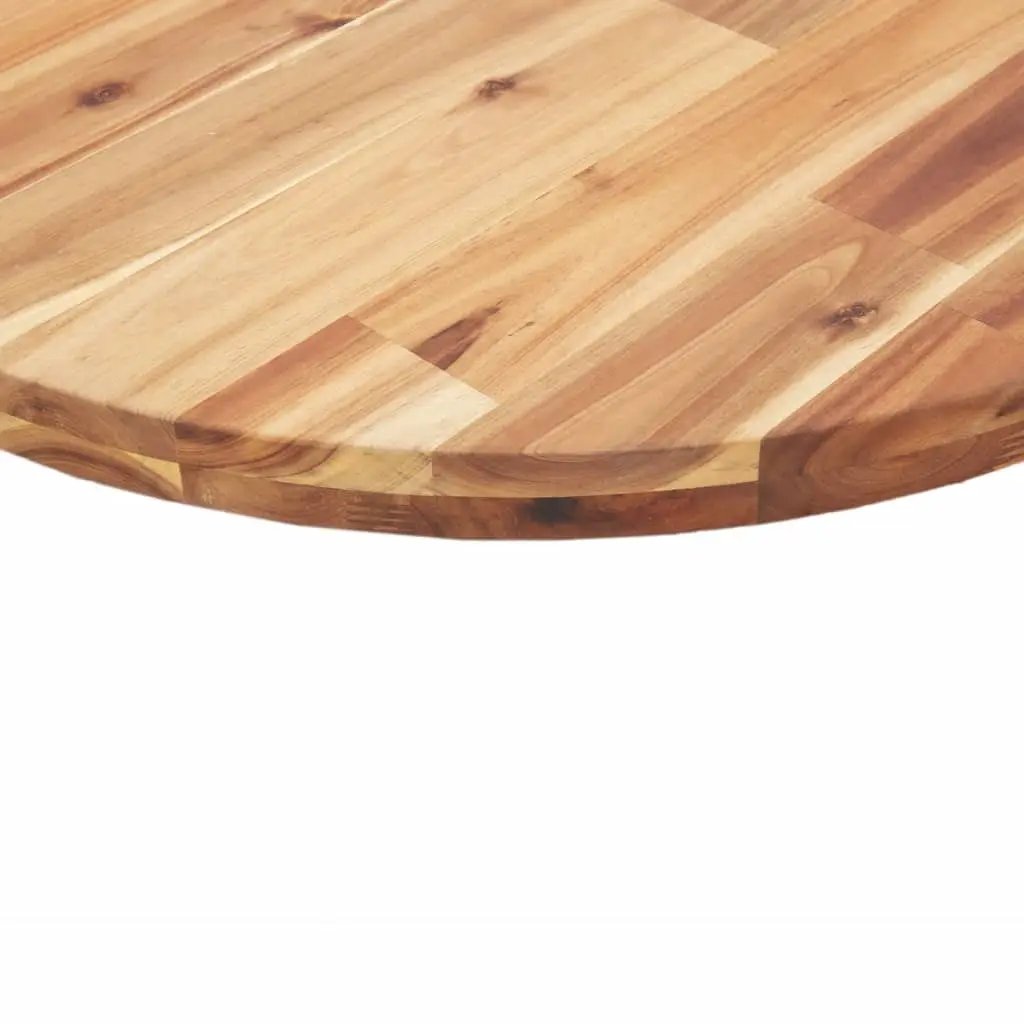 Tischplatte Rund Ø90x4 cm aus Massivholz Akazie von vidaXL
